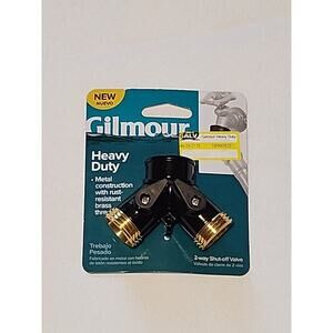 Gilmour Heavy Duty 2-way Shutoff Valve Metal Construction Rust Resistant Brass